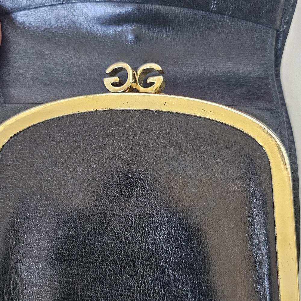 Gucci G Logo horse bit clip leather trifold wallet - Picture 4 of 11